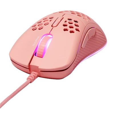 Deltaco Gaming PM75, ultrakevyt pelihiiri, 6400 DPI, pinkki