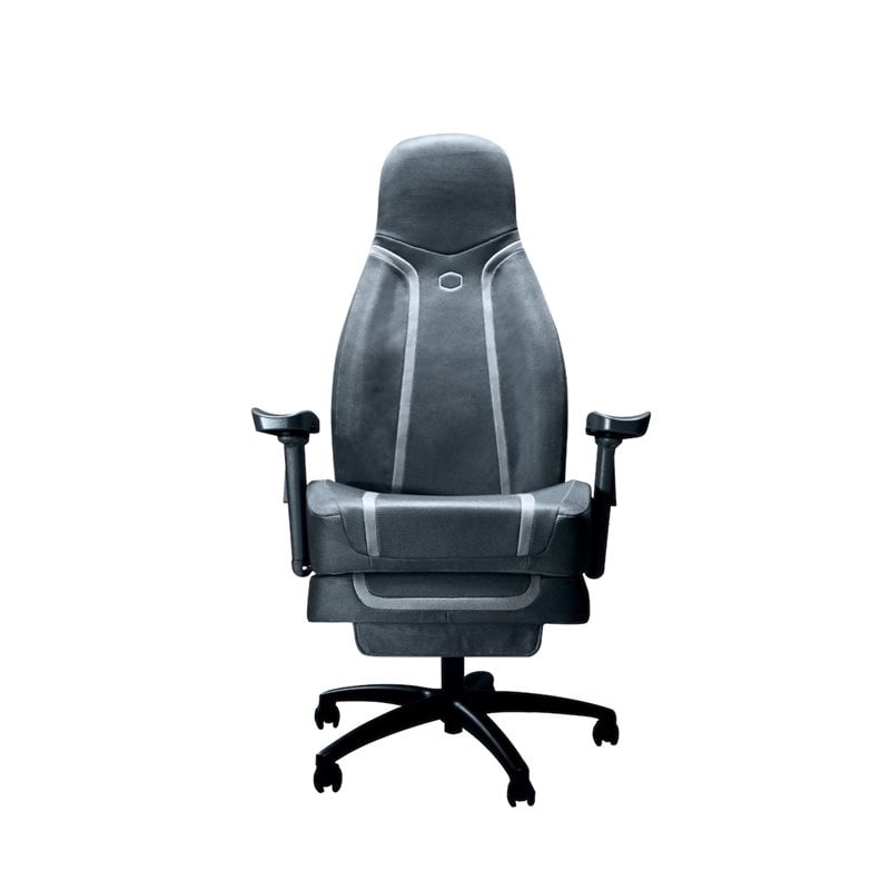 Cooler Master Synk X Haptic Gaming Chair, kangasverhoiltu haptinen pelituoli, Lunar Gray