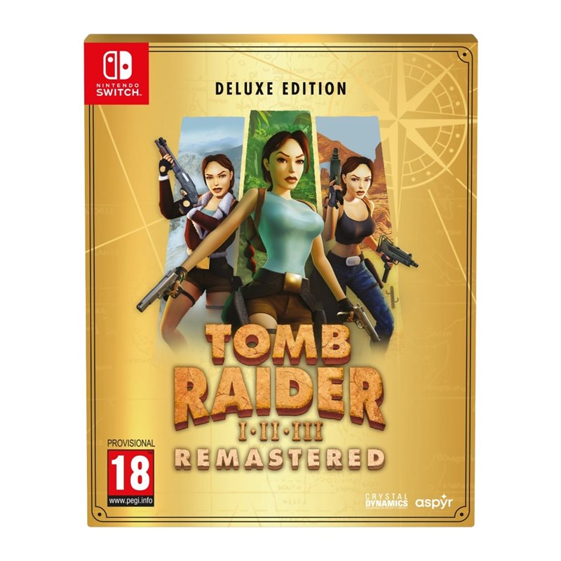 Aspyr Tomb Raider I-III Remastered - Deluxe Edition (Switch, K-18!) Ennakkotilaa!