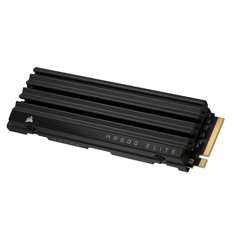 Corsair 4TB MP600 ELITE with Heatsink PCIe Gen4 x4 NVMe M.2 SSD-levy, M.2 2280, 3D TLC, 7000/6200 MB/s