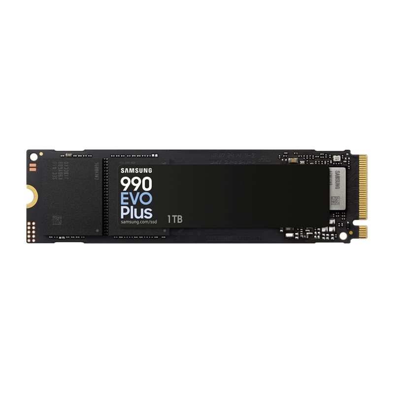 Samsung 1TB 990 EVO Plus SSD-levy, PCIe 5.0 x2, NVMe 2.0, M.2 2280, 7150/6300 MB/s