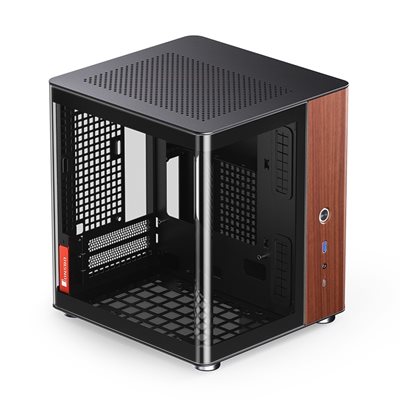 Jonsbo TK-0 Black, ikkunallinen Mini-ITX -kotelo, musta