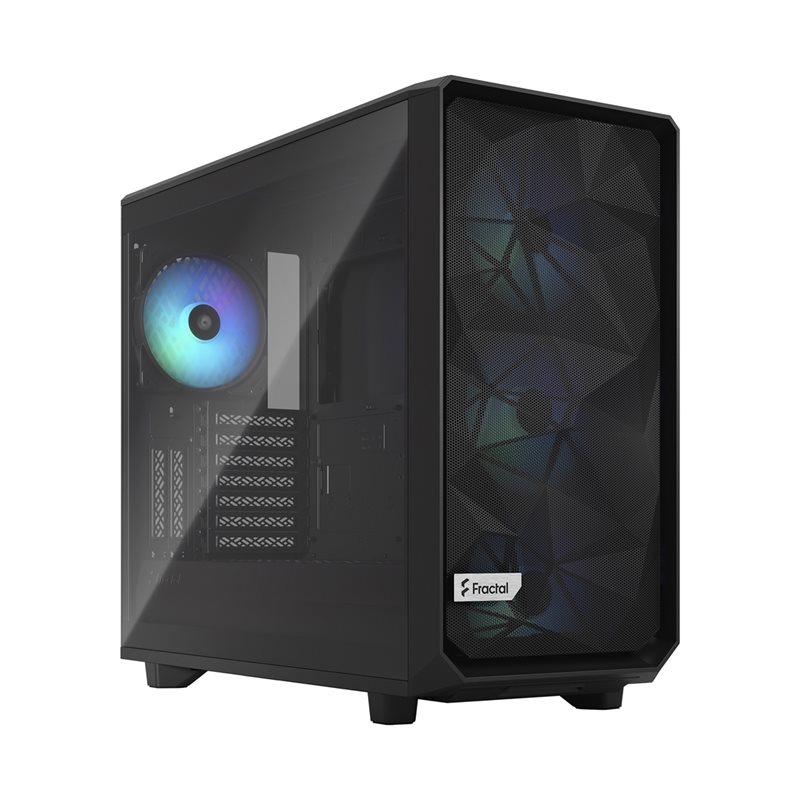 Fractal Design (Outlet) Meshify 2 RGB Black - TG Light tint, ikkunallinen miditornikotelo, musta