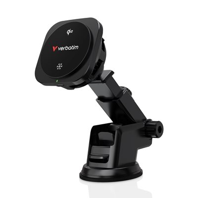 Verbatim Charge 'n' Drive CND-02, magneettinen Qi2 langaton autolaturi, musta