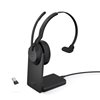 Jabra Evolve2 55 MS, langaton kuulokemikrofoni lataustelakalla, USB-A, musta