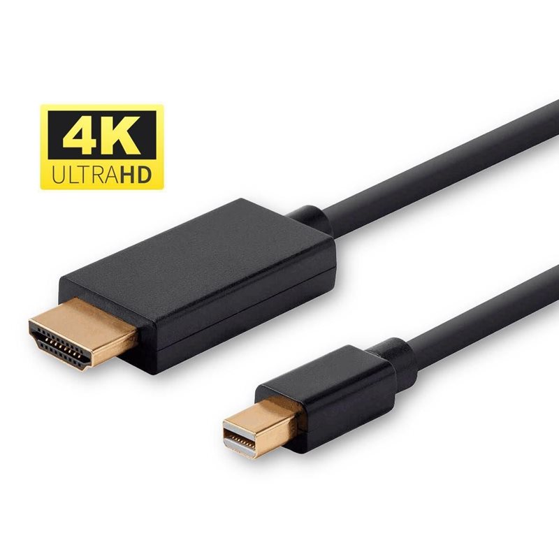 MicroConnect Mini DisplayPort 1.2 -> HDMI 2.0 -näyttökaapeli, 5m, musta