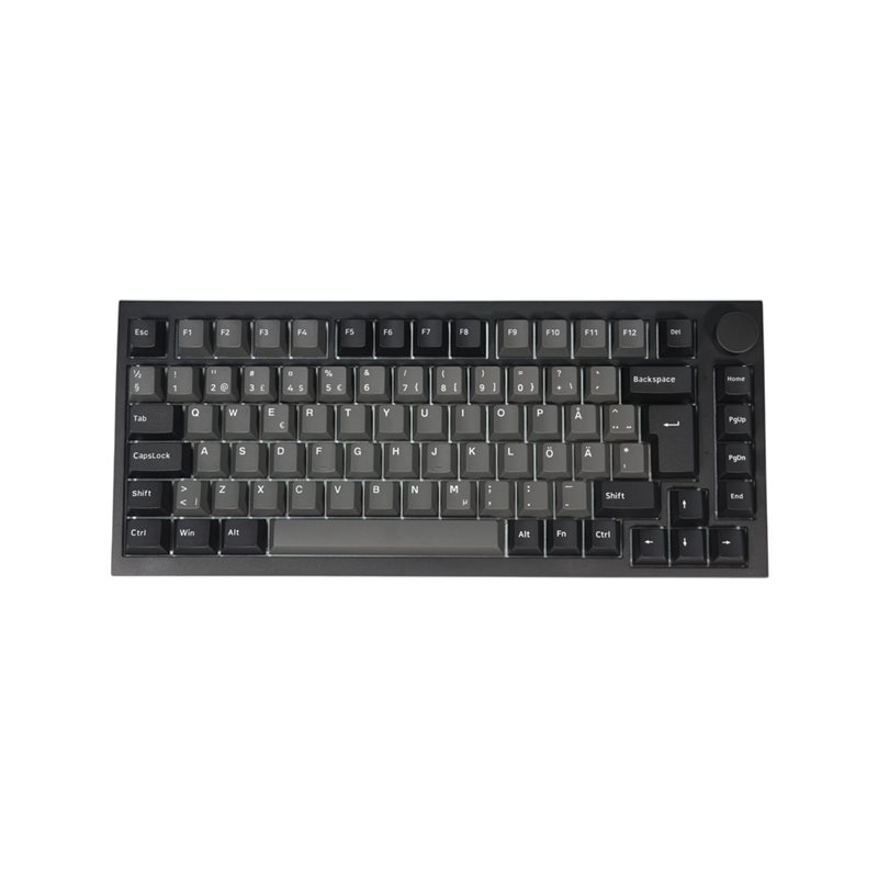 Akkogear Akko 5075 V5 HE Black & Silver - Prism Magnetic, langaton mekaaninen näppäimistö, 75%, musta/hopea