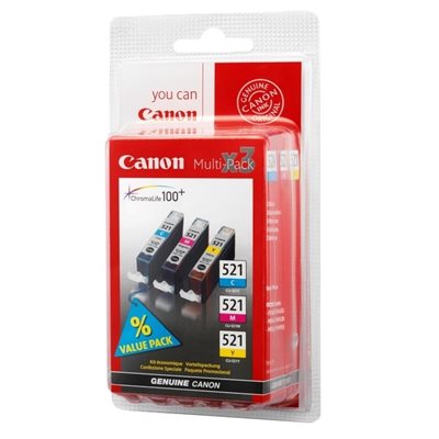 Canon CLI-521 C/M/Y color ink multi pack