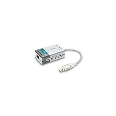 D-Link DUB-E100 10/100Mb/s ulkoinen verkkokortti USB-väylään, 1x RJ45
