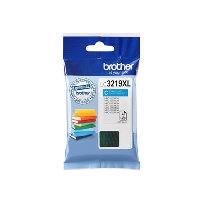 Brother LC3219XLC -mustepatruuna, syaani, jopa 1500 sivua