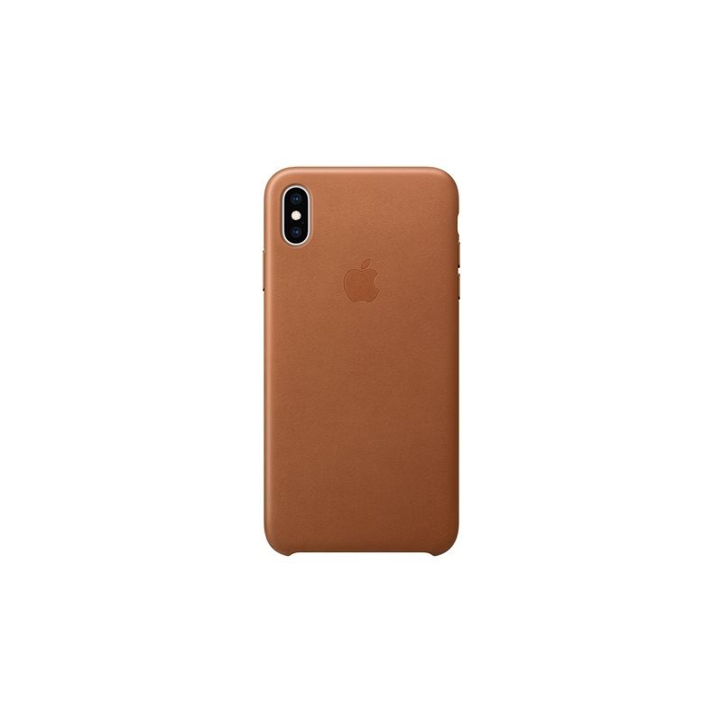 Apple iPhone XS Max Leather Case -suojakotelo, Saddle Brown