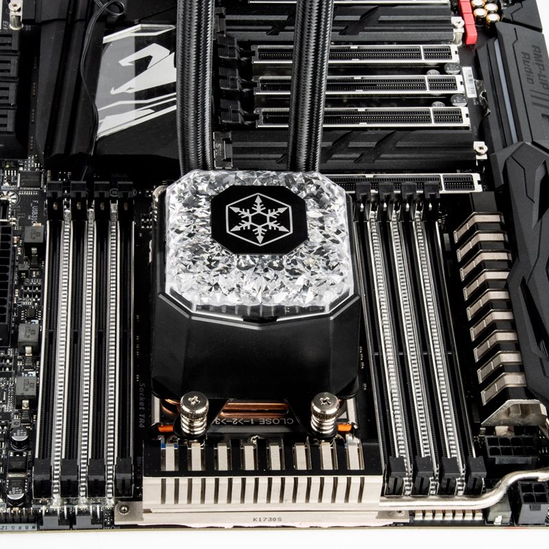 SilverStone IceGem 280, 280mm AIO-nestejäähdytysratkaisu prosessorille, musta - Kuva 2