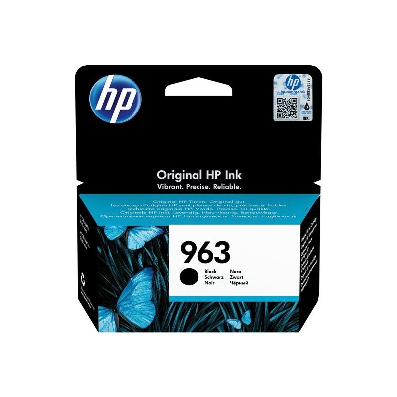 HP 963 -mustepatruuna, musta, jopa 1000 sivua