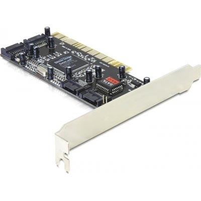 DeLock SATA 1,5Gb/s x4, PCI-lisäkortti, RAID 0, 1, 0+1