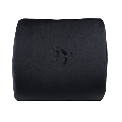 Arozzi Lumbar Support - Black Velour, lisätyyny ristiselälle, musta