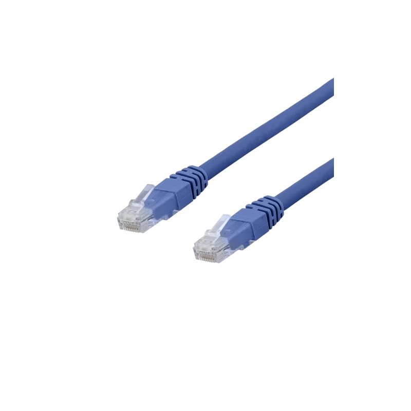 Deltaco U/UTP Cat6a laitekaapeli, 1,5m, sininen