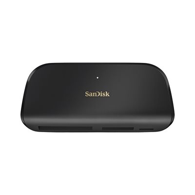 Sandisk ImageMate PRO, SD/MicroSD/CF -kortinlukija, USB-C, harmaa