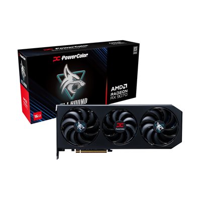 PowerColor Radeon RX 9070 Hellhound -näytönohjain, 16GB GDDR6