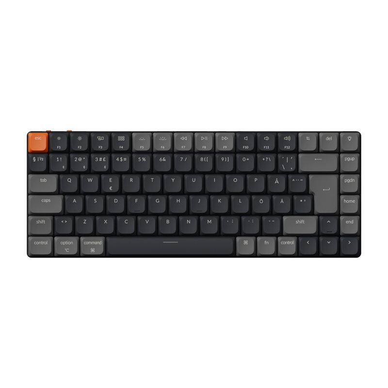 Keychron K3 Version 3, langaton mekaaninen näppäimistö, 75%, Keychron Low Profile 2.0 Brown, monivärinen