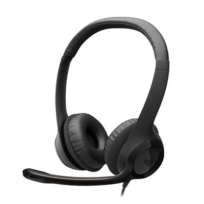 Logitech H390 USB-C -headset, grafiitinharmaa
