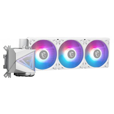MSI MAG CORELIQUID I360, 360mm AIO-nestejäähdytysratkaisu prosessorille, valkoinen