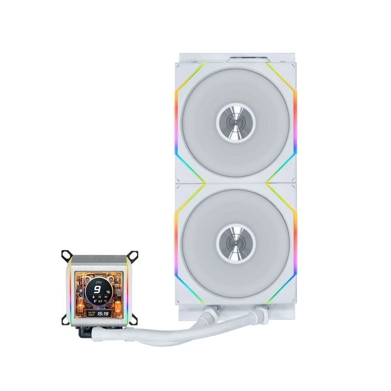 Lian Li Galahad II LCD TL Wireless 280, 280mm AIO-nestejäähdytysratkaisu prosessorille, valkoinen