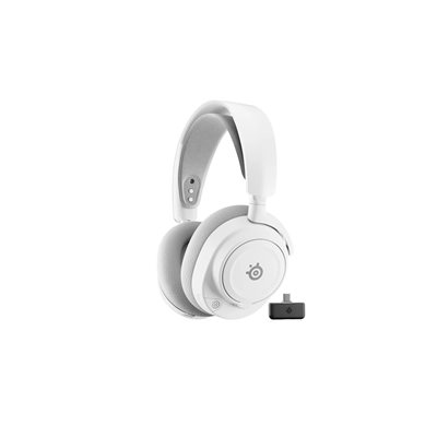 SteelSeries Arctis Nova 7 Gen 2, langattomat pelikuulokkeet mikrofonilla (PC / PS5), valkoinen