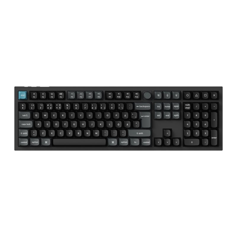 Keychron Q6 Ultra, 8K langaton mekaaninen näppäimistö, 100%, Keychron POM Red, musta