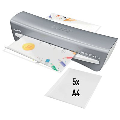 Leitz iLAM Home Office A4 laminointikone, hopea/valkoinen
