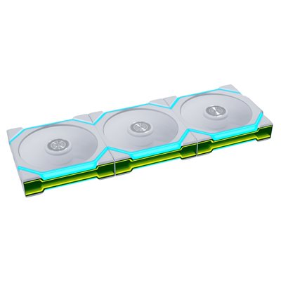 Lian Li UNI FAN SL Flex Reverse (Triple Pack), 120mm PWM-laitetuuletinsarja + kontrolleri, valkoinen