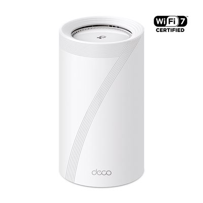 TP-Link Deco BE85, Tri Band BE19000 Wi‑Fi 7 -Mesh-järjestelmä, valkoinen