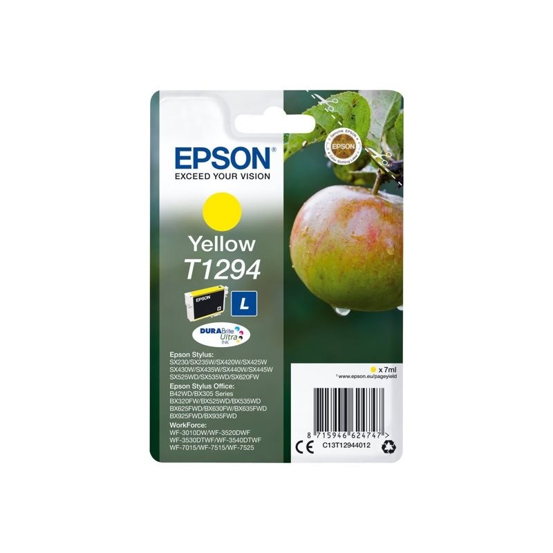 Epson T1294 DURABrite Ultra Apple -väriainekasetti, keltainen