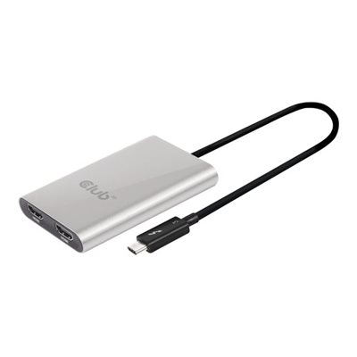 Club 3D SenseVision Thunderbolt 3 -> Dual HDMI 2.0 -adapteri