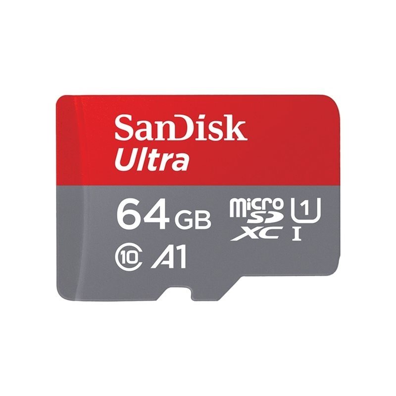 Sandisk 64GB Ultra microSDXC-muistikortti, Class 10, UHS-I, 100 MB/s