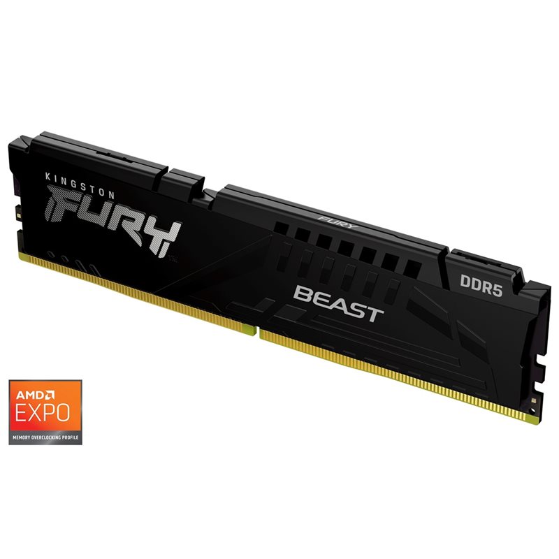 Kingston 32GB (1 x 32GB) FURY Beast DDR5, 6000MHz, CL36, 1.35V, musta