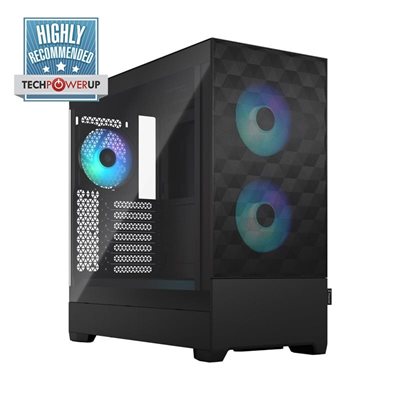 Fractal Design Pop Air RGB Black - TG Clear Tint, ikkunallinen tornikotelo, musta