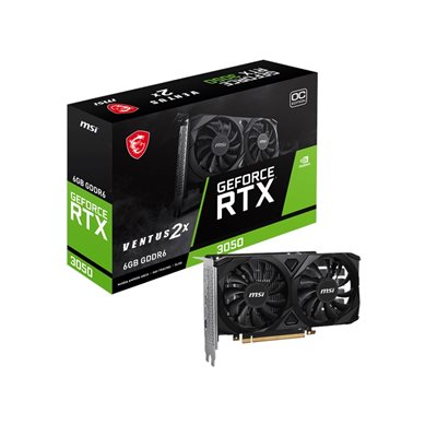 MSI GeForce RTX 3050 VENTUS 2X OC -näytönohjain, 6GB GDDR6