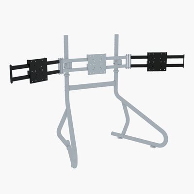 Trak Racer Add-on Triple Monitor Stand 34-45" sivuvarret, musta