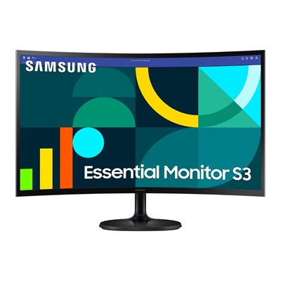 Samsung 27" S36GD, kaareva 100Hz Full HD -monitori, musta