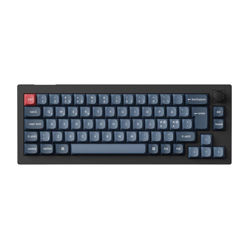 Keychron V2 Max, langaton mekaaninen näppäimistö, 65%, Gateron Jupiter Red, Carbon Black