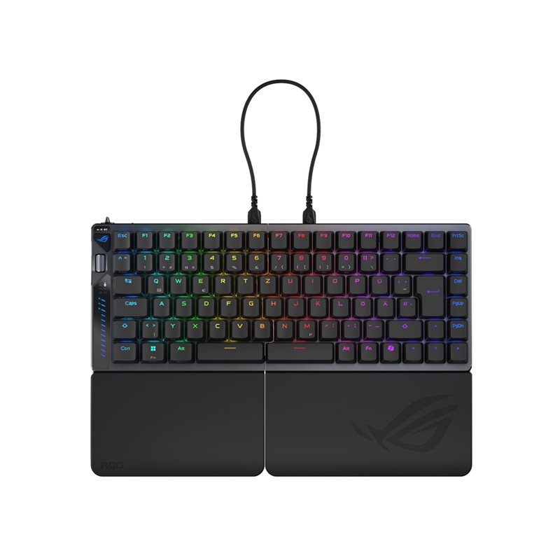 Asus ROG Falcata, langaton mekaaninen pelinäppäimistö, 75%, ROG HFX V2 Magnetic Switch, musta