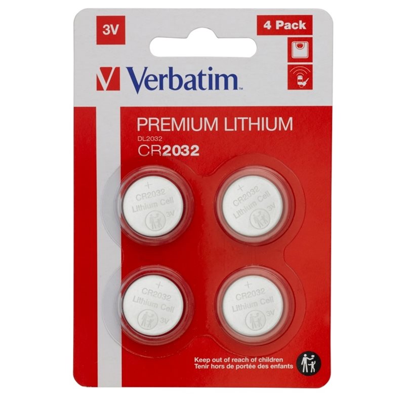 Verbatim CR2032 -paristo, 4kpl