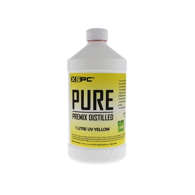 XSPC PURE Premix Distilled Coolant - UV Yellow -jäähdytysneste, 1l