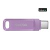 Sandisk 1TB Ultra Dual Drive Go, 3.2 Gen1 USB-C+A -muistitikku, jopa 400 MB/s, Lavender/violetti