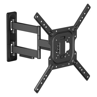 Deltaco 23-65" OFFICE Full-Motion Wall Mount tilt, seinäteline näytölle, musta