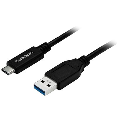 StarTech.com 3.2 Gen1 USB-C -> USB-A -kaapeli, 1m, musta
