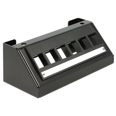 DeLock Keystone Multimedia Panel, 6 porttia, musta