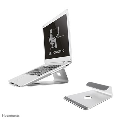 Neomounts 10-17" Laptop Stand, kannettavan tietokoneen teline, hopea