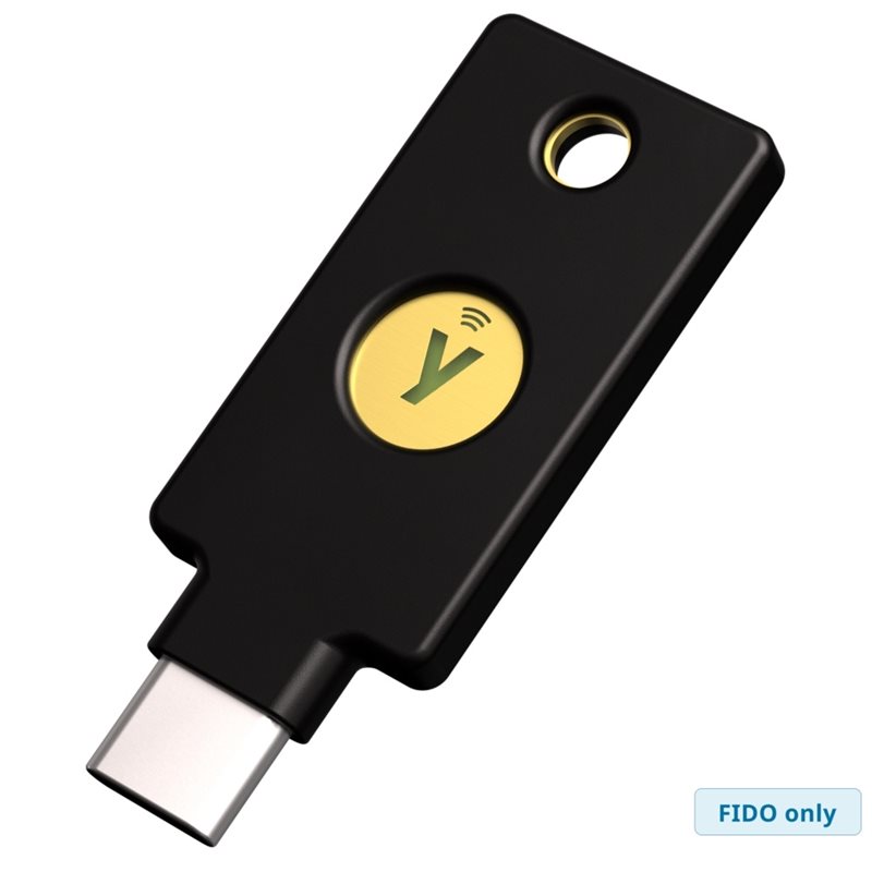 Yubico Security Key C NFC, USB-C -turva-avain, musta