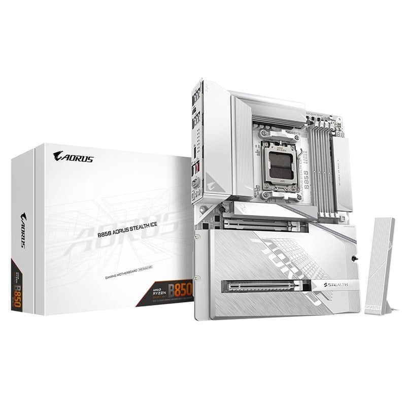 Gigabyte B850 AORUS STEALTH ICE, ATX-emolevy